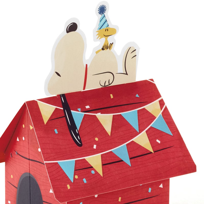 Hallmark Paper Wonder Peanuts Pop Up Birthday Card (Snoopy Dog House) - Image 5