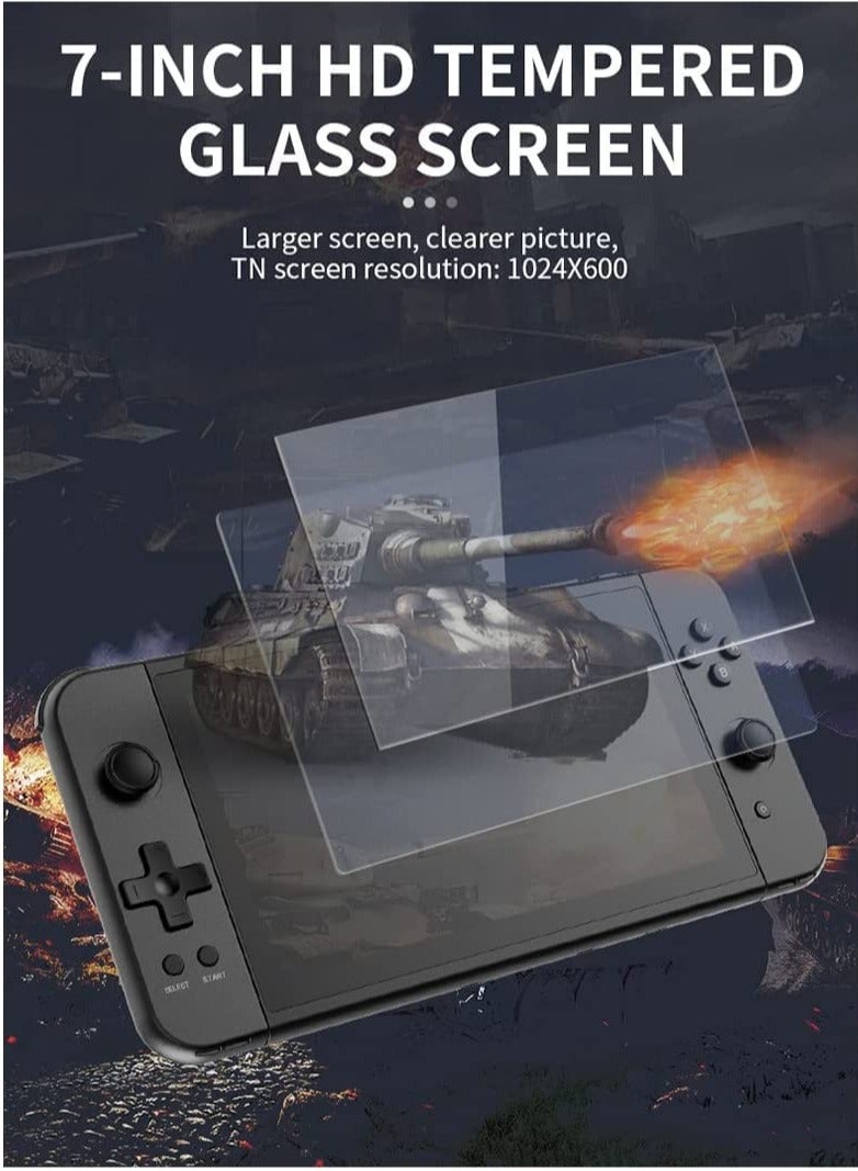 7.0 inch IPS HD Screen Retro Game Console with 64G Memory Cards and 6000 Games, 3500mAh Rechargeable Battery, 64G Memory Cards, 6000 Classic Video Games, Handheld Game Console with 3500mAh Battery - Image 5