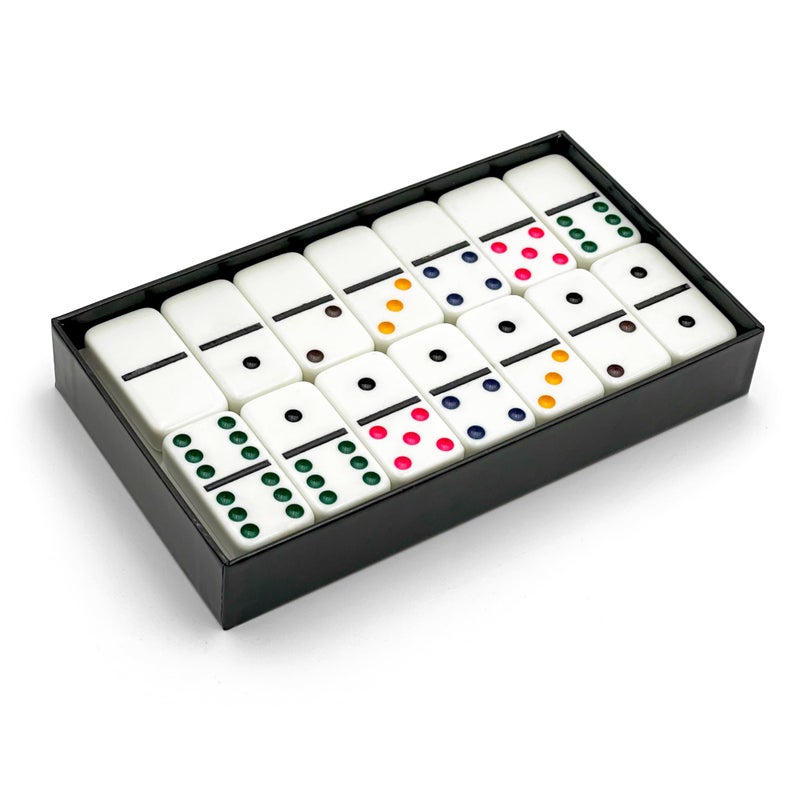 CHH 2322 Double 6 Jumbo Dominoes with Color Dot, 8.25-inch Length - Image 1
