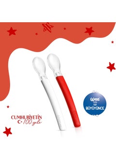 Food Spoon with Silicone Tip 2 Pack - Red White - pzsku/ZE115CC141DFE492782ECZ/45/_/1725791055/84ed69ee-9003-4ef4-9f04-5f2b301e3ad6