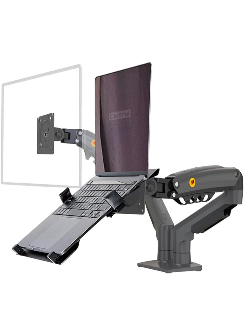 Generic Articulated Gas Piston Desk Mount Kit – Dual Monitor & Dual Laptop Stand (15-34" Monitors, Up to 17" Laptops, VESA 75x75 & 100x100)  - Image 5
