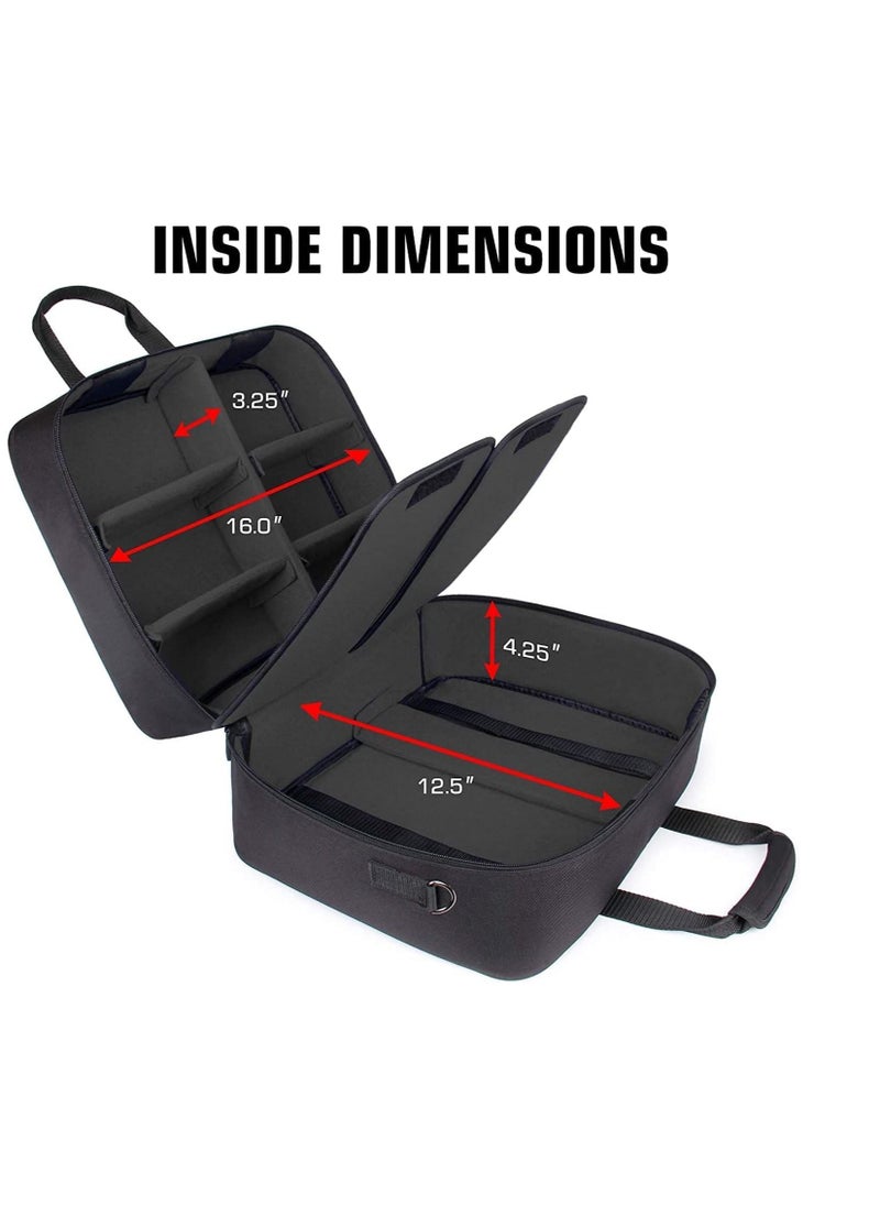 XICEN - For PS5 Case, Console Case Compatible with Playstation 5 and PS5 Digital Edition with Customizable Interior for Playstation Controller PS5 Games Gaming Headset, and Gaming Accessories - Image 1
