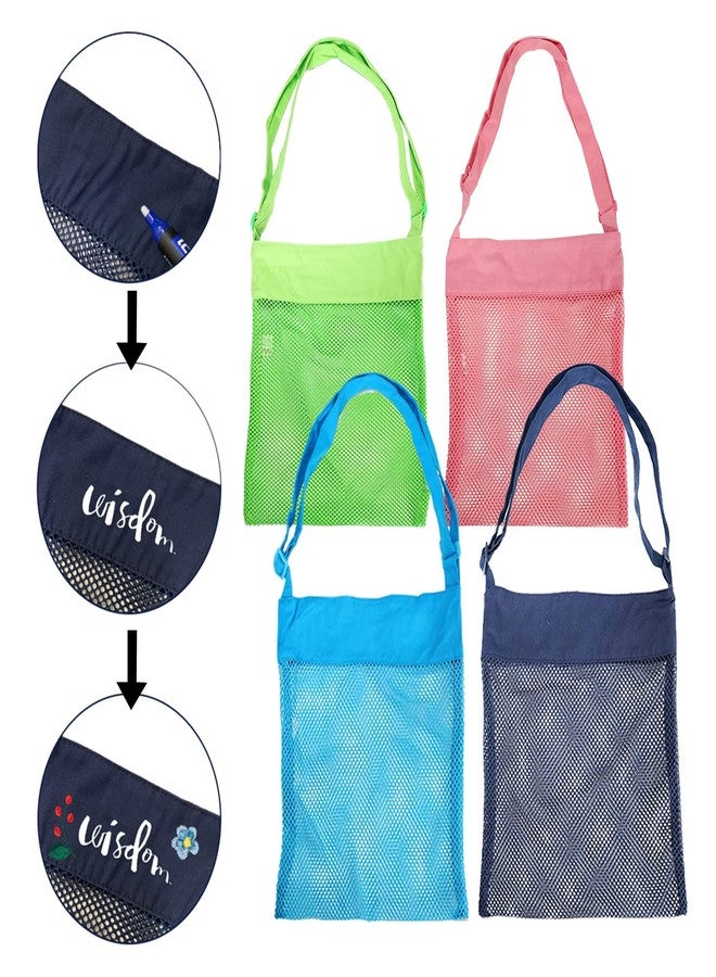 Rimobul Sand Away Beach Treasures Seashell Pocket Mesh Bags - Set of 4(Large) - Image 4