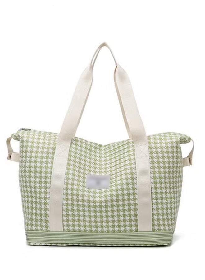 DUNISO Expandable Travel Duffel Tote Bag, Large Capacity Travel Bag with Dry and Wet Separation,Shoulder Bag Carry Luggage Bag for Weekender Sports,Gym,vacation (Green) - Image 2