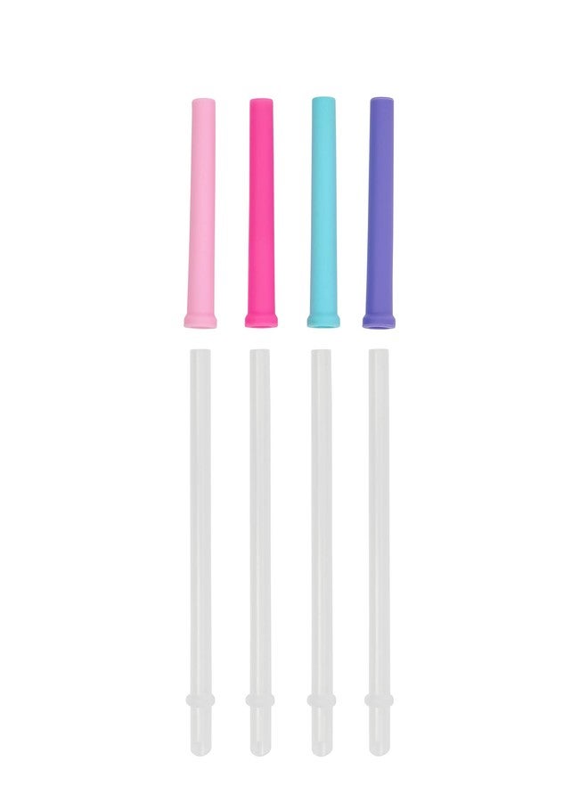 REDUCE Reusable Coldee 2.0 Twirl Straw Set, 4 Pack - Spill-Proof, BPA-Free, Dishwasher-Safe - Fits 14 oz Coldee Tumblers and Mugs, Assorted Colors - Image 2