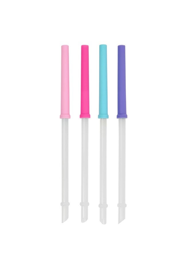 REDUCE Reusable Coldee 2.0 Twirl Straw Set, 4 Pack - Spill-Proof, BPA-Free, Dishwasher-Safe - Fits 14 oz Coldee Tumblers and Mugs, Assorted Colors - Image 1