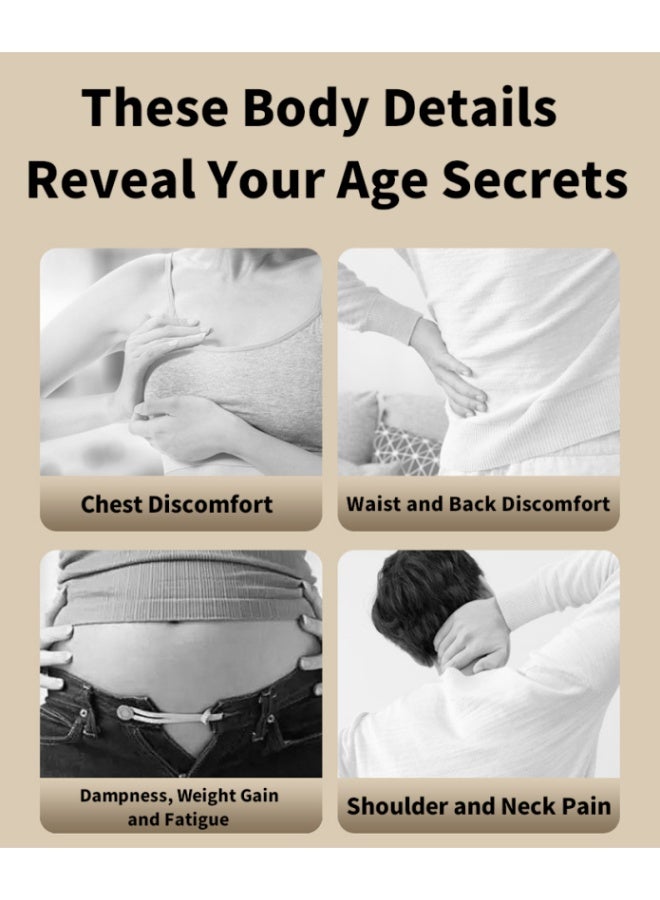 جهاز تدليك نقاط الوخز الكهربائي، مدلك مسارات الطاقة مع كمادة حرارية، جهاز تدليك كامل للجسم بتيار دقيق EMS، مدلك محمول قابل للتعديل بـ 9 مستويات، جهاز علاج حراري بـ 21 رأسًا مع ضوء أحمر - Image 2