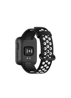 Dado Replacement Silicone Band compatible with Mi smart watch lite, double color band  - Image 2