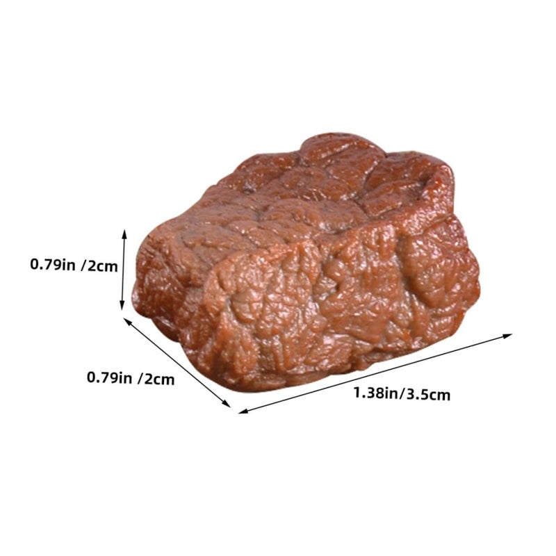 5 Pcs Realistic Artificial Beef Block Model Lifelike Simulation Meat Prop For Photography Kitchen Decor Display - Image 3