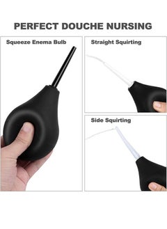 Generic 224ml Enema Bulb Kit Douche Cleaner Enema Kit for Women Men with 3 Replaceable Nozzles  - Image 5