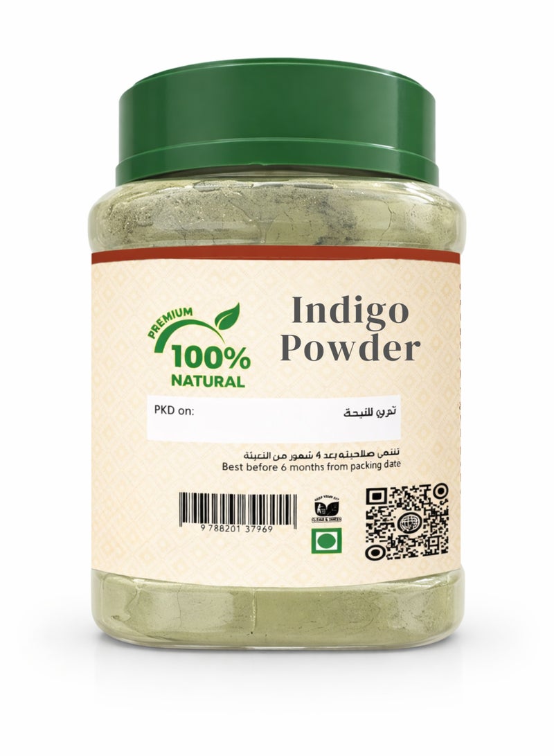Zahr Indigo Powder – 100% Natural Indigofera Tinctoria Powder | Herbal Hair Dye for Black & Brown Shades | Chemical-Free Hair Coloring | Mix with Henna for Natural Color - Image 2
