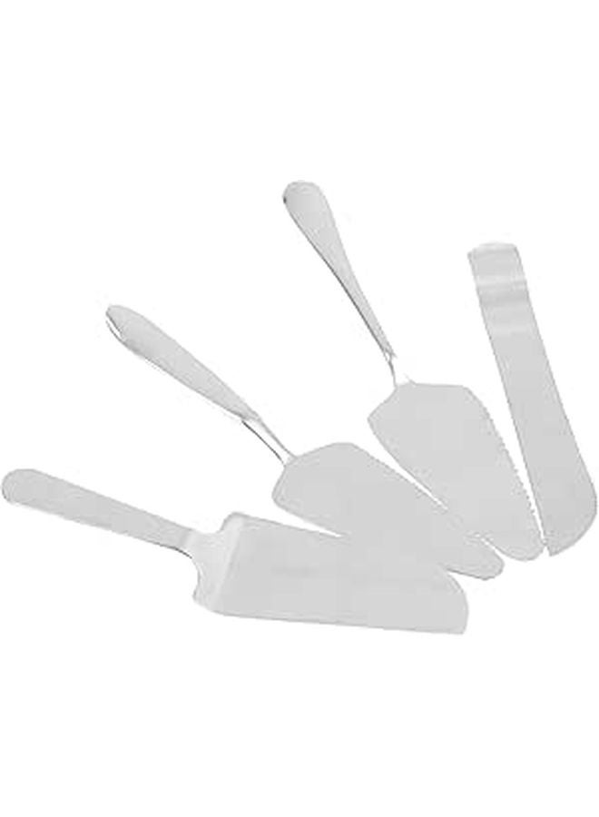 Stainless Steel Cake Server Set With Long Short Handle Pizza Paddle Cake Scraper - Image 1