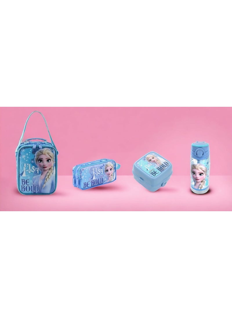 Disney FROZEN Be Bold Lunchbox, pencil case, lunch box and water bottle 