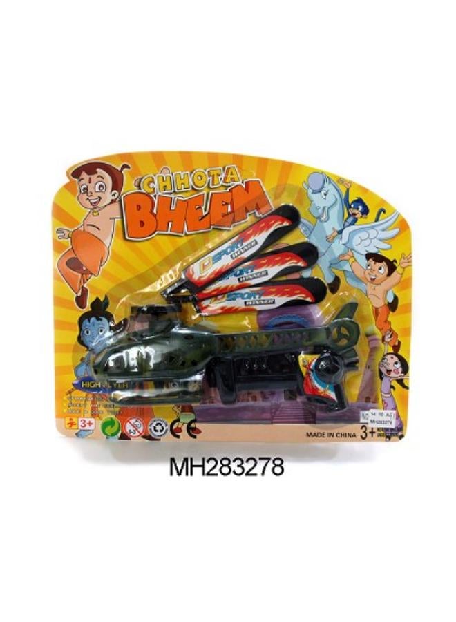 Chhota Bheem Pull Line Helicopter Toy