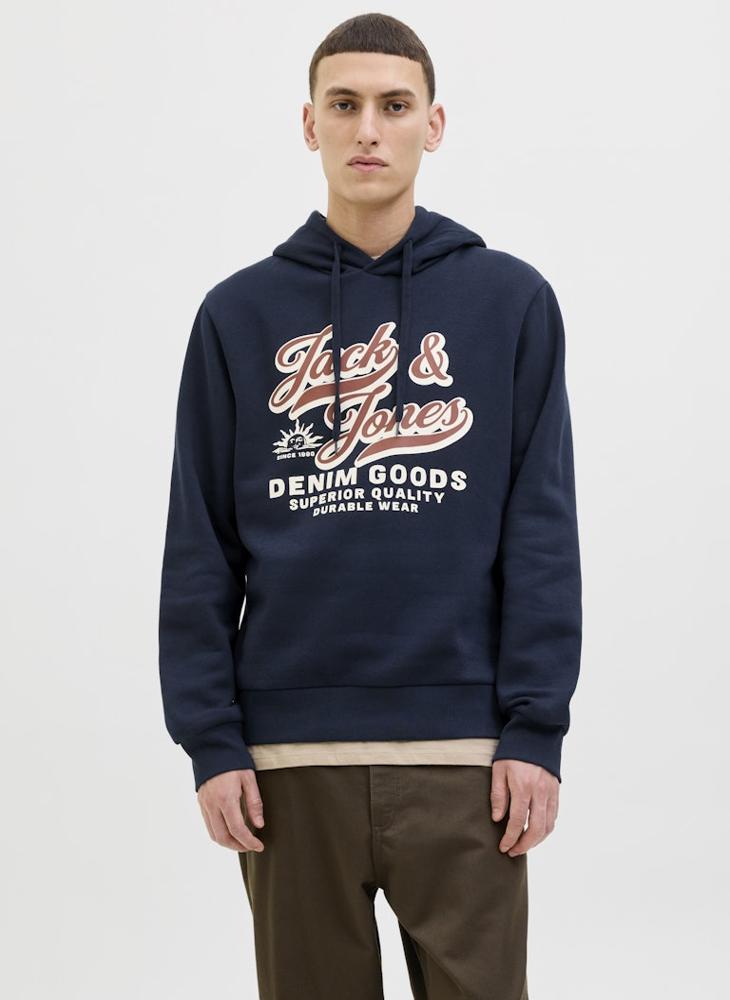 JACK & JONES Logo Regular Fit Pullover Hoodie - Image 1