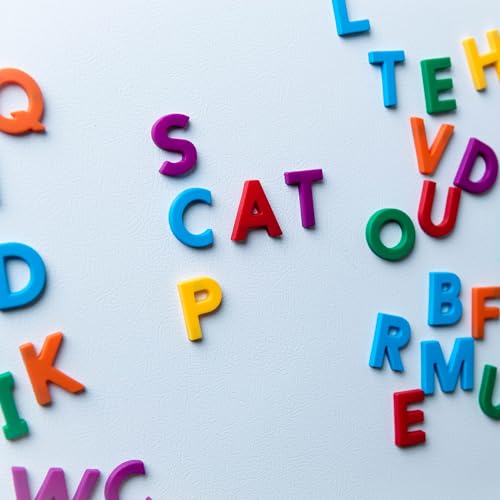 Educational Insights Multicolored Uppercase AlphaMagnets Set of 42 Uppercase Letters Perfect for Homeschool Classroom Ages 3 - Image 5