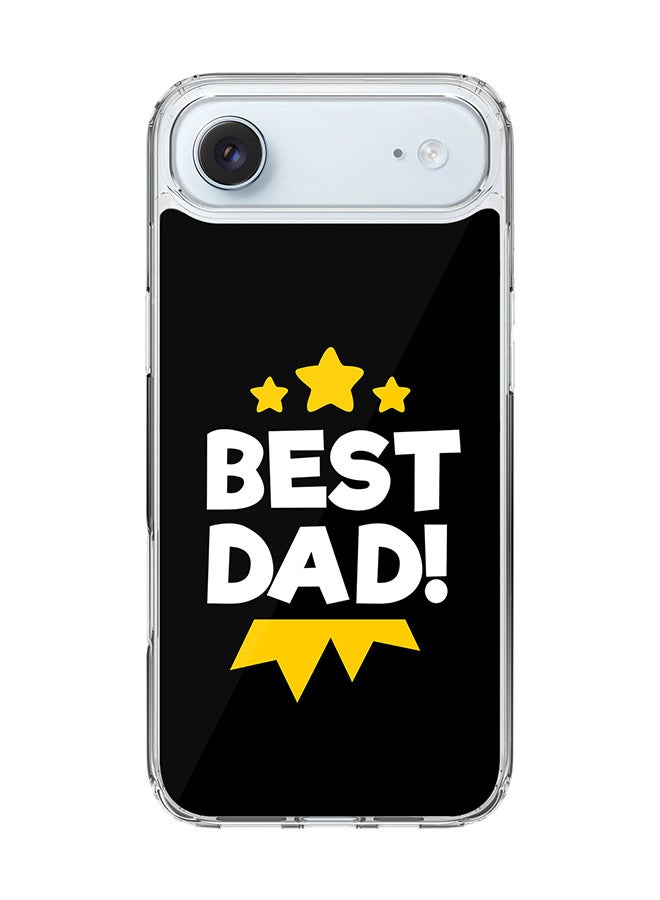 Stylizedd Classic Clear MagSafe Case for iPhone 17 Air , Hybrid Soft Case Flexible Edges Anti Drop TPU PC Gel Thin Transparent Cover [ Designed for iPhone 17 Air ] - Best Dad Medal