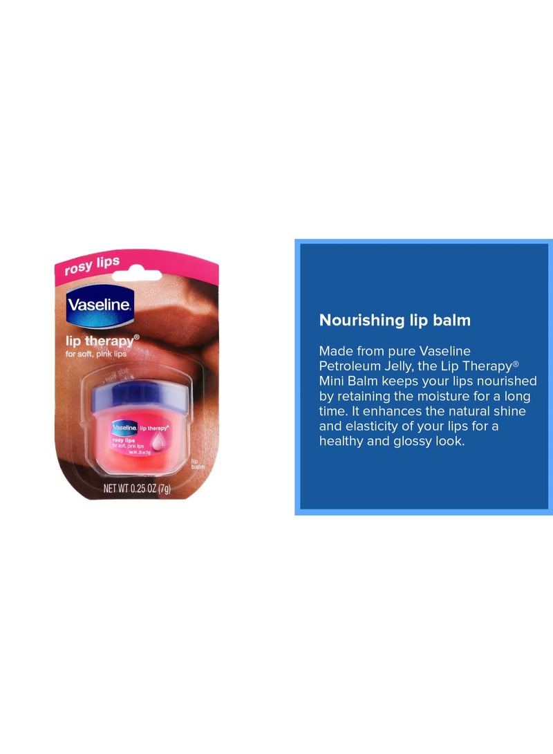 Vaseline Lip Therapy Rosy Lips – Moisturizing Lip Balm Jar for Soft Pink Lips – 7g - Image 5