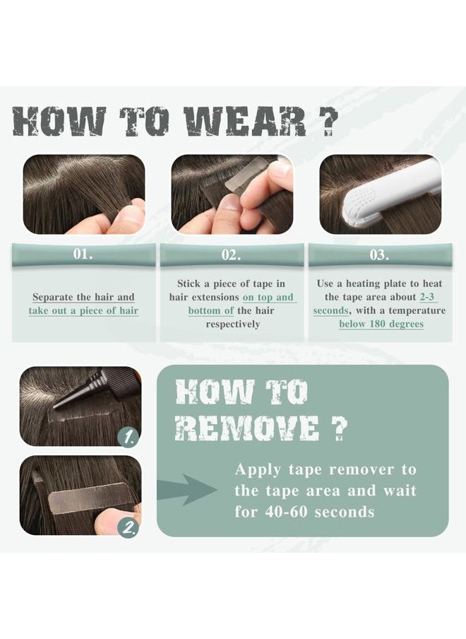 Ve Sunny - 24 Inch Human Hair Tape in Extensions OmbreTape in Hair Extensions Real Human Hair Ombre Blonde Tape in Human Hair Extensions Dark Brown Ombre Golden Blonde for Long Hair 20pcs 50g - Image 1