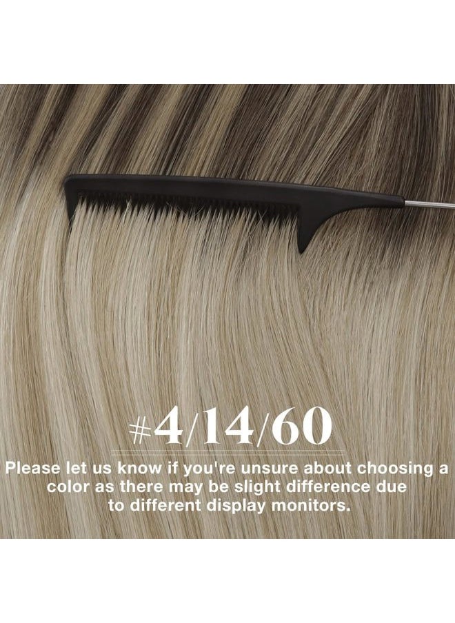 Ve Sunny - 24 Inch Human Hair Tape in Extensions OmbreTape in Hair Extensions Real Human Hair Ombre Blonde Tape in Human Hair Extensions Dark Brown Ombre Golden Blonde for Long Hair 20pcs 50g - Image 1