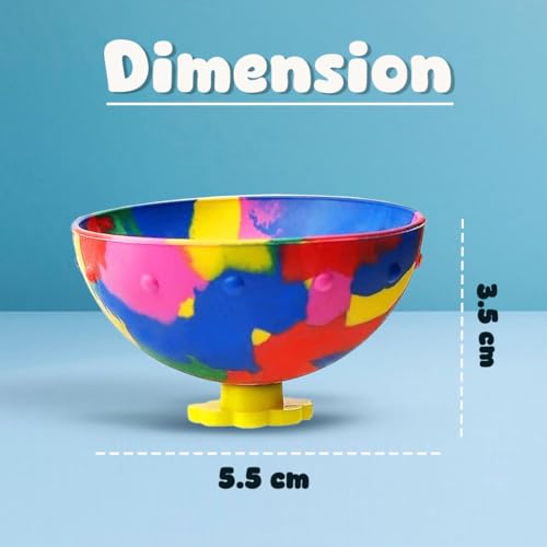 Wembley Return Gifts for Birthday Jumping Ball for Kids Adult Boys Girl Bouncing Ball Toys 6 Pcs Colorful Crazy Ball Indoor Play Item Rubber Pop Bowl - Image 2