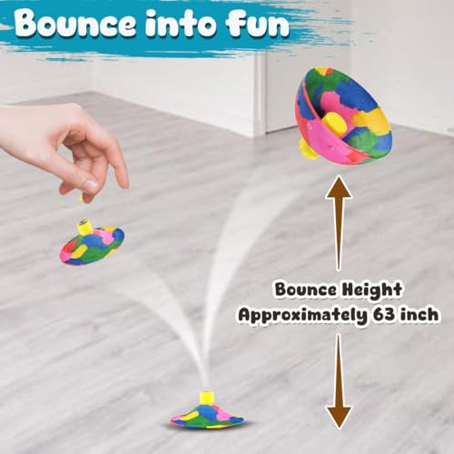 Wembley Return Gifts for Birthday Jumping Ball for Kids Adult Boys Girl Bouncing Ball Toys 6 Pcs Colorful Crazy Ball Indoor Play Item Rubber Pop Bowl - Image 3