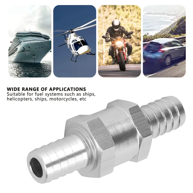 12mm 1‑Way Check Valve Aluminum Alloy NBR Replacement for Peugeot Helicopter Ship - Image 4