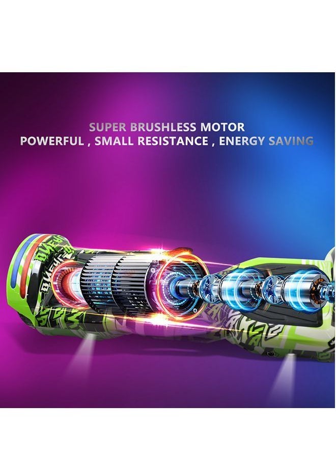 Generic - 6.5inch Smart Electric Scooter 2 Wheels Self Balancing Scooter Lithium Battery Hoverboard Balance Scooter Bluetooth with Led Lights. - Image 1