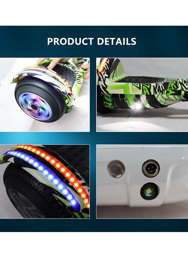 Generic - 6.5inch Smart Electric Scooter 2 Wheels Self Balancing Scooter Lithium Battery Hoverboard Balance Scooter Bluetooth with Led Lights. - Image 1