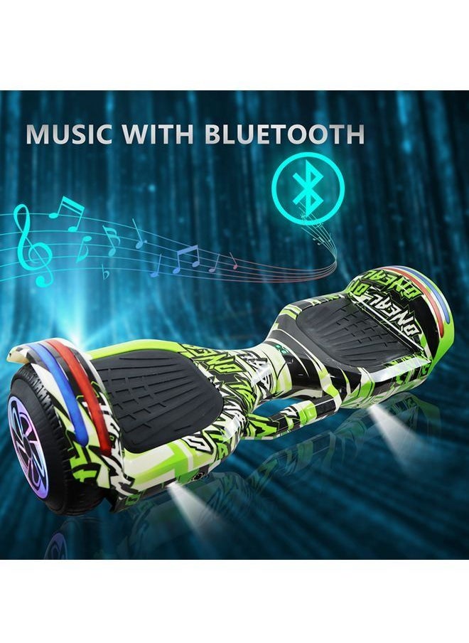 Generic - 6.5inch Smart Electric Scooter 2 Wheels Self Balancing Scooter Lithium Battery Hoverboard Balance Scooter Bluetooth with Led Lights. - Image 1