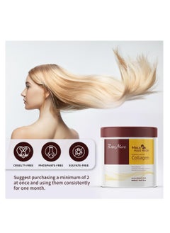 Excefore Collagen Hair Repair Mask, Collagen Hair Treatment Deep Repair Conditioning, Collagen Hair Mask Essence, Intensive Deep Conditioning, for Dry, Damaged Hair,All Hair Types (16.9 fl oz)  - Image 2