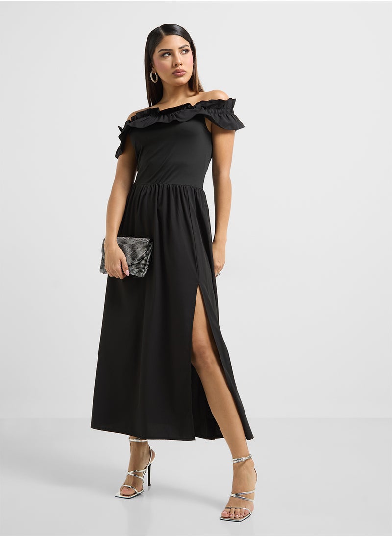 ELLA Ruffled Off Shoulder Dress  - Image 1
