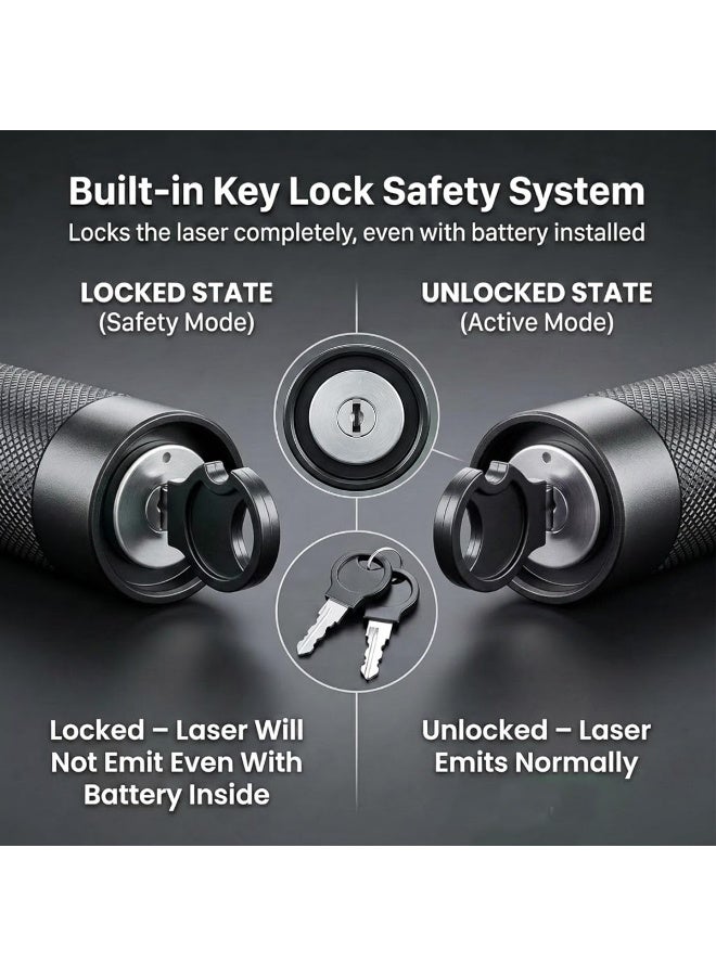 جي دي قلم مؤشر ليزري قابل لإعادة الشحن عبر USB مع قاعدة شحن — ضوء عرض محمول للتدريس والتدريب والاستخدام الخارجي - Image 2