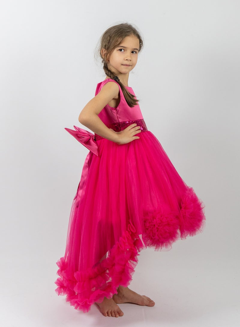 D'Daniela Rosette Tulle Dress - Image 4