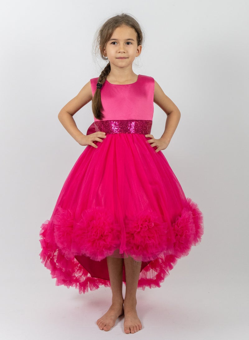 D'Daniela Rosette Tulle Dress - Image 1
