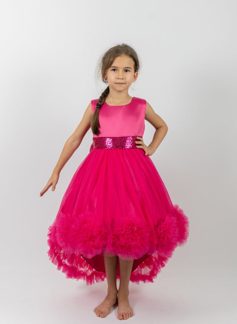 D'Daniela Rosette Tulle Dress - Image 3
