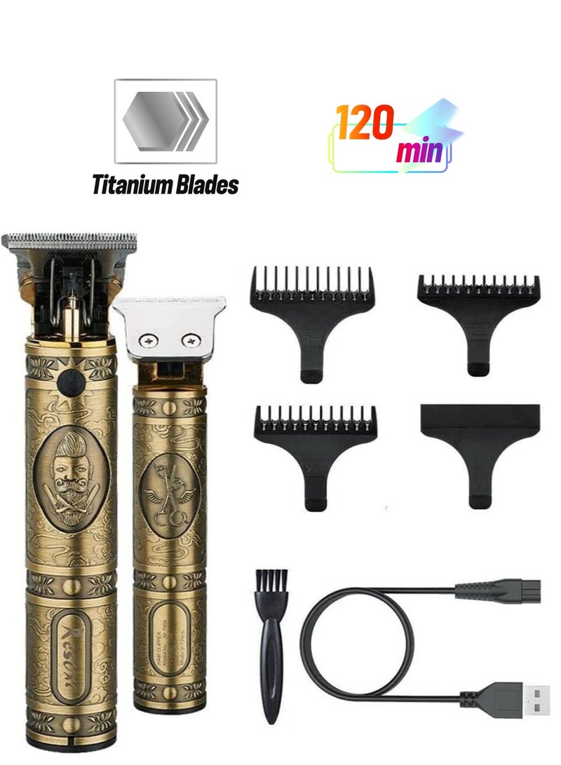 ELTRAZONE Professional Hair Clippers for Men Outliner Grooming Beard Trimmer Close Cutting Salon Cordless Rechargeable - Image 1