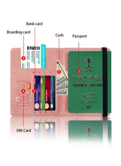 Generic RFID Blocking Passport Holder Travel Wallet Leather Surface Multi Functional Wallet  - Image 2