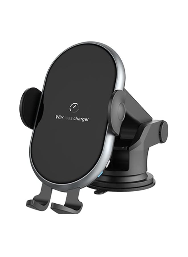BLUE OCEAN Ocean Wireless Car Charger Phone Holder 15 W,Fast Qi Automatic Clamping Charging Mount Dock, charging cable,30W mini QC charger Compatible with iPhone,Samsung,and all Android devices. - Image 1