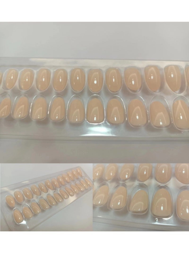 SCHAVO Light Color Glossy Solid Color Nails 24Pcs - Image 2