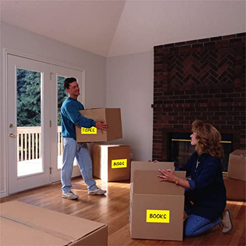 PARLAIM 3 X 5 Inch 250 Per Roll Rectangle Inventory Color Coding Labels,Roll Square Label Stickers for Home (Fluorescent Yellow) - Image 5