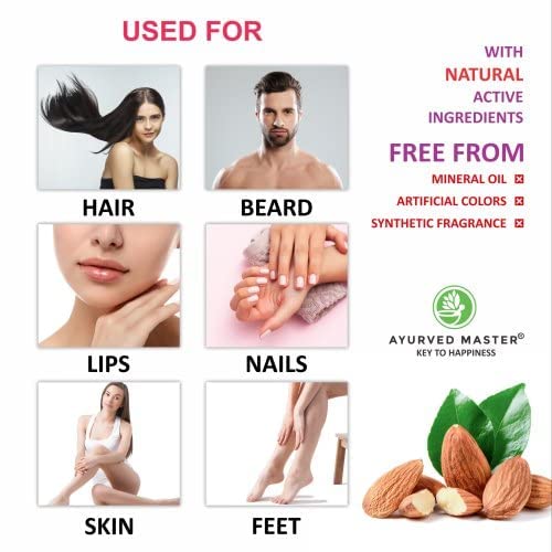 AYURVED MASTER ALMOND NATURE GELENRICH WITH VITAMIN E D100GM - Image 3