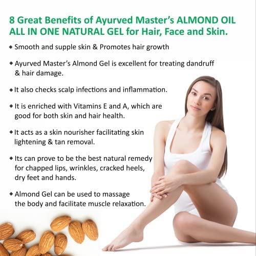 AYURVED MASTER ALMOND NATURE GELENRICH WITH VITAMIN E D100GM - Image 5