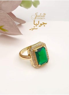 3CT 18K Gold Plated Engagement Rings for Women Solitaire Created Green Emerald Simple Wedding Band Promise Rings for Her Free Size By Julia Store - pzsku/ZE117137AB75CA9D8770CZ/45/_/1719185808/a49745c6-f811-46d3-a42a-ce1918f45d3e