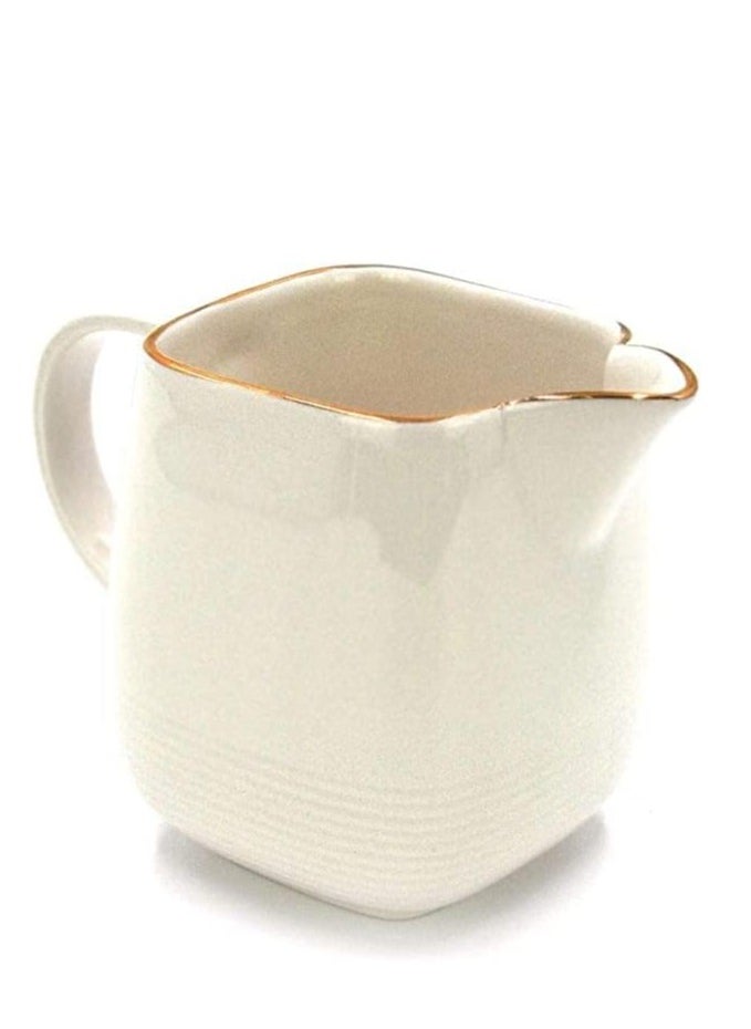 QUALITIER Ceramic Creamer Cup - White 270cc 