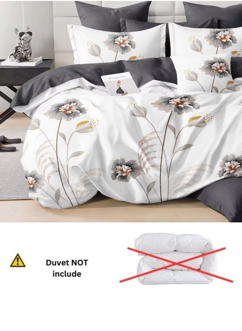Generic DUOMA duvet cover set , king size ,6pcs set with duvet cover 220*240cm and fit sheet and 4pcs pillowcases  - Image 2
