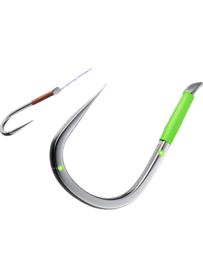 Han Ding Handing Barbless Double Hook For Competitive Big Fish Fishing, 6# Hook With Barb, 6# Line 60Cm - Image 2