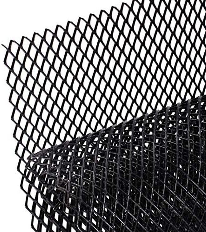 AggAuto 40"x13" Car Grill Mesh - Black Aluminum Alloy Rhombic Hole Bumper Grille Insert, Universal Fit - Image 3
