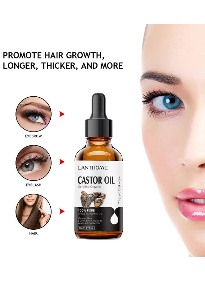 Organic Castor Oil For Eyelashes And Eyebrows Organic Jamaican Black Castor Oil Cold Pressed Hair Growth Oil Skin Moisturizer Body Oil ith Eyelash Kit - pzsku/ZE1173CD9D19130CDED72Z/45/_/1705025958/9a742b27-8902-4795-9596-2942337467f2