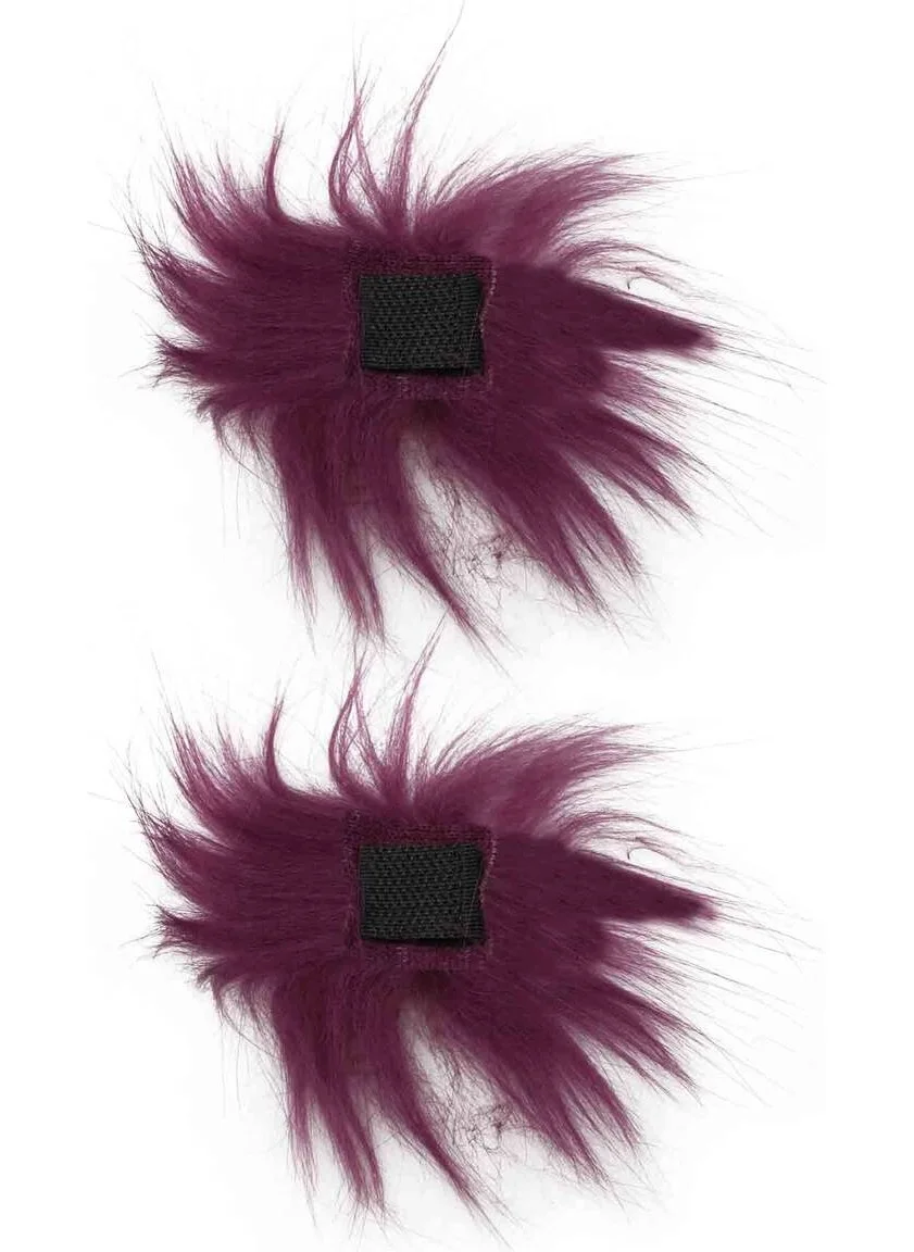 ناكو New Sm Furry Booties Ornament Model 40 Fuchsia